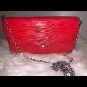 Louis Vuitton Epi leather felicie pochette